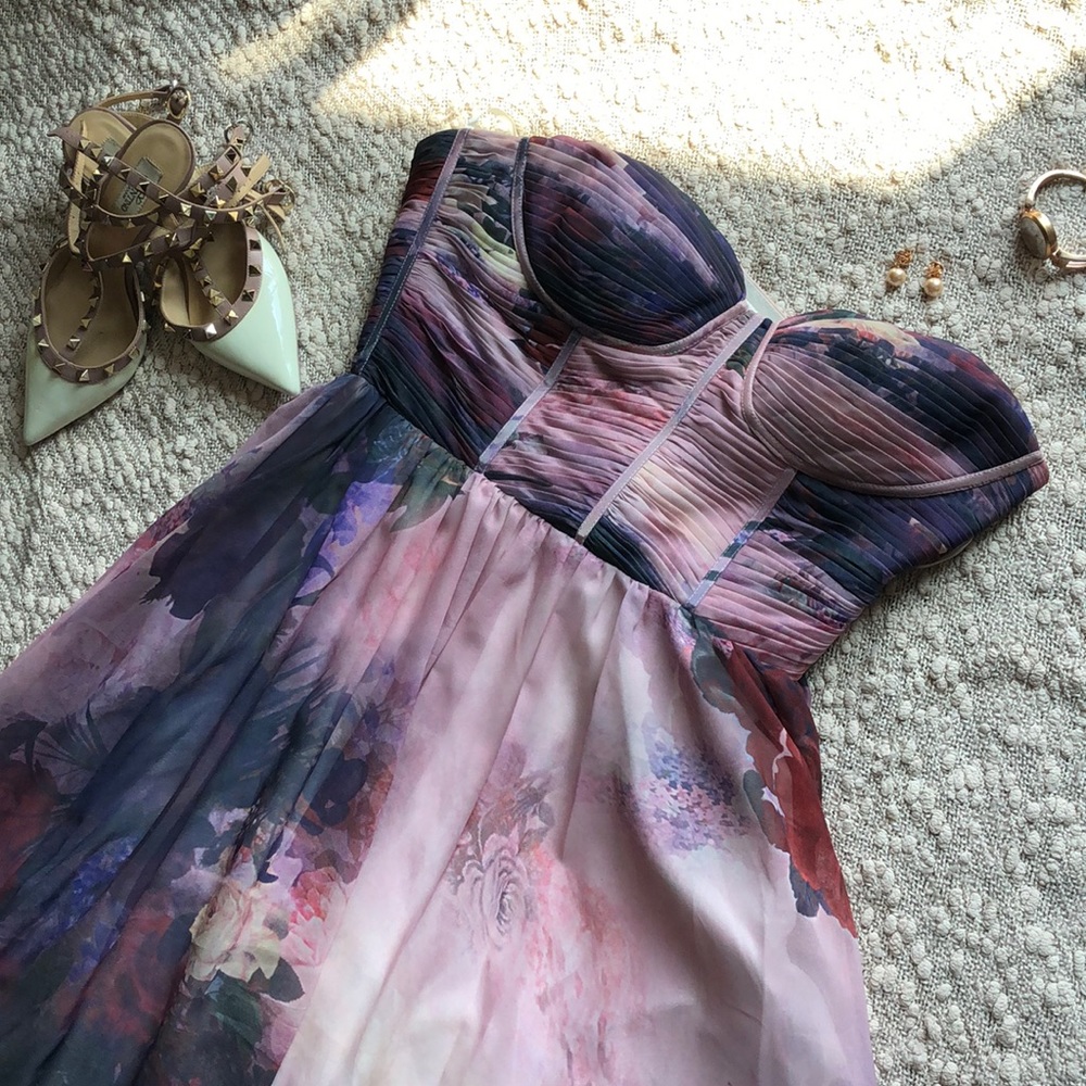Long printed dress